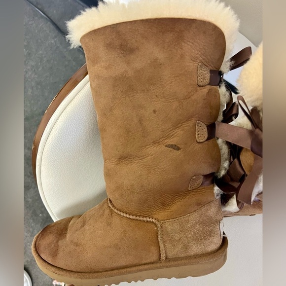 Bailey Bow Uggs size 3 girls chestnut - Picture 10 of 12